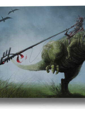Cuadro Dinosaur Fantasy Rex 358 50x70 Mdf Memoestampados