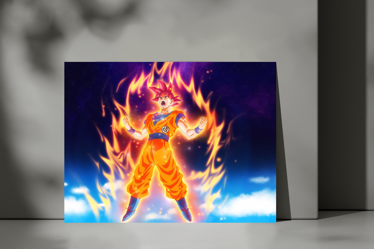 Cuadro 266 Goku Dragon Ball 70x100 Mdf Memoestampados - Imagen 3