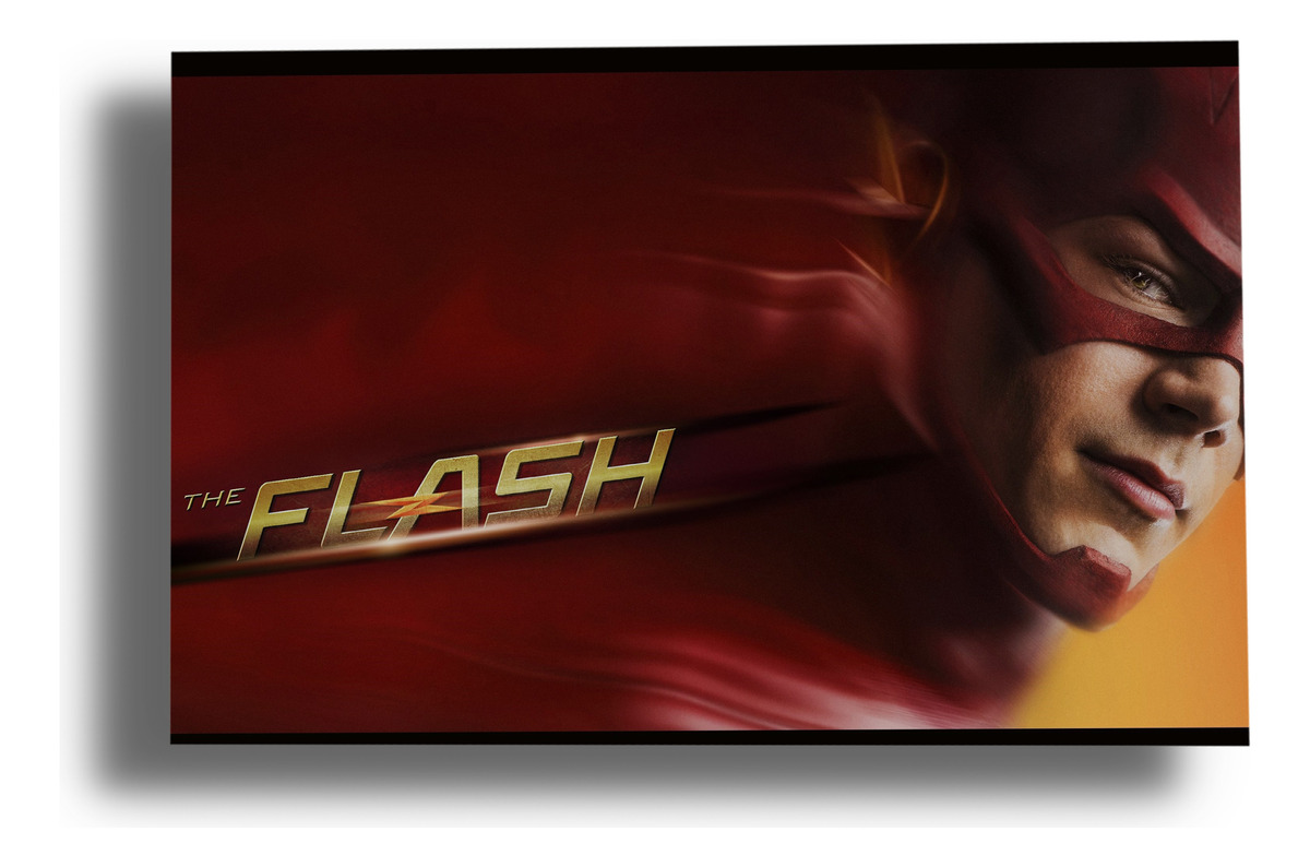 Cuadro Flash Barry Allen 77 40x53 Mdf Memoestampados