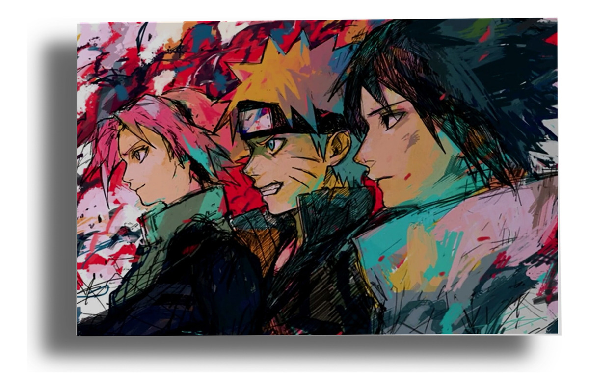 Cuadro Naruto Shippuden 39 70x100 Mdf Memoestampados