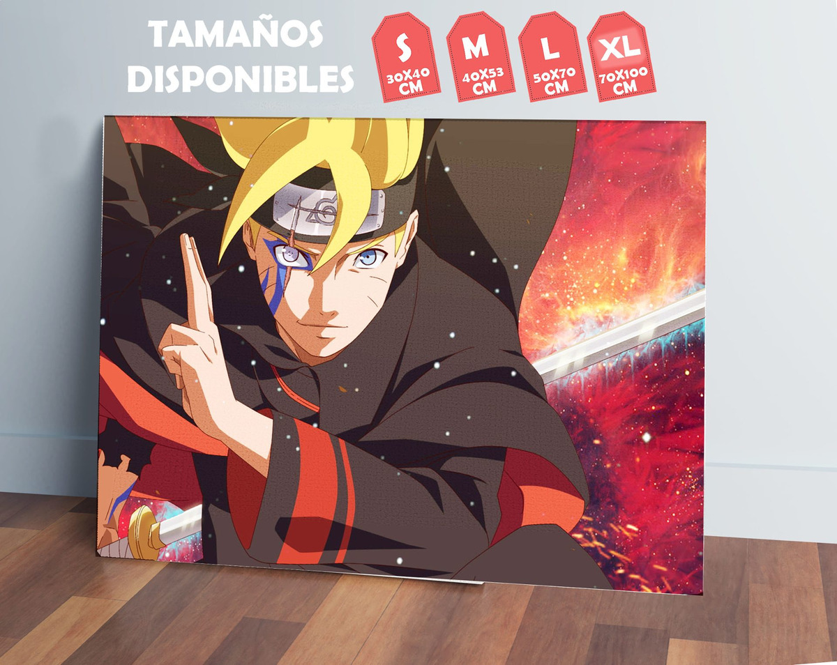 Cuadro Boruto, Uzumaki, Jogan 15 70x100 Mdf Memoestampados - Imagen 2