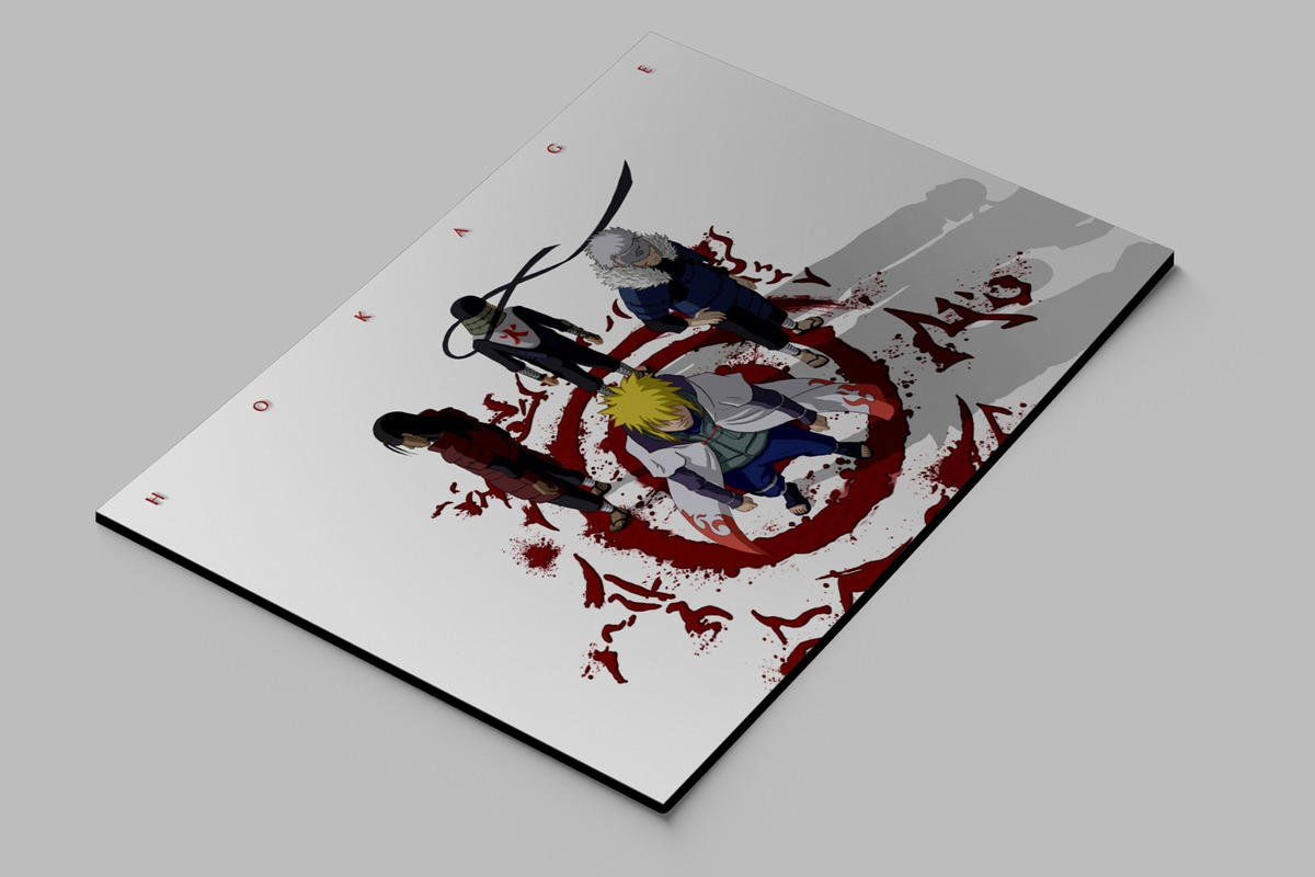 Cuadro Naruto, Shippuuden Hashi 32 50x70 Mdf Memoestampados - Imagen 2