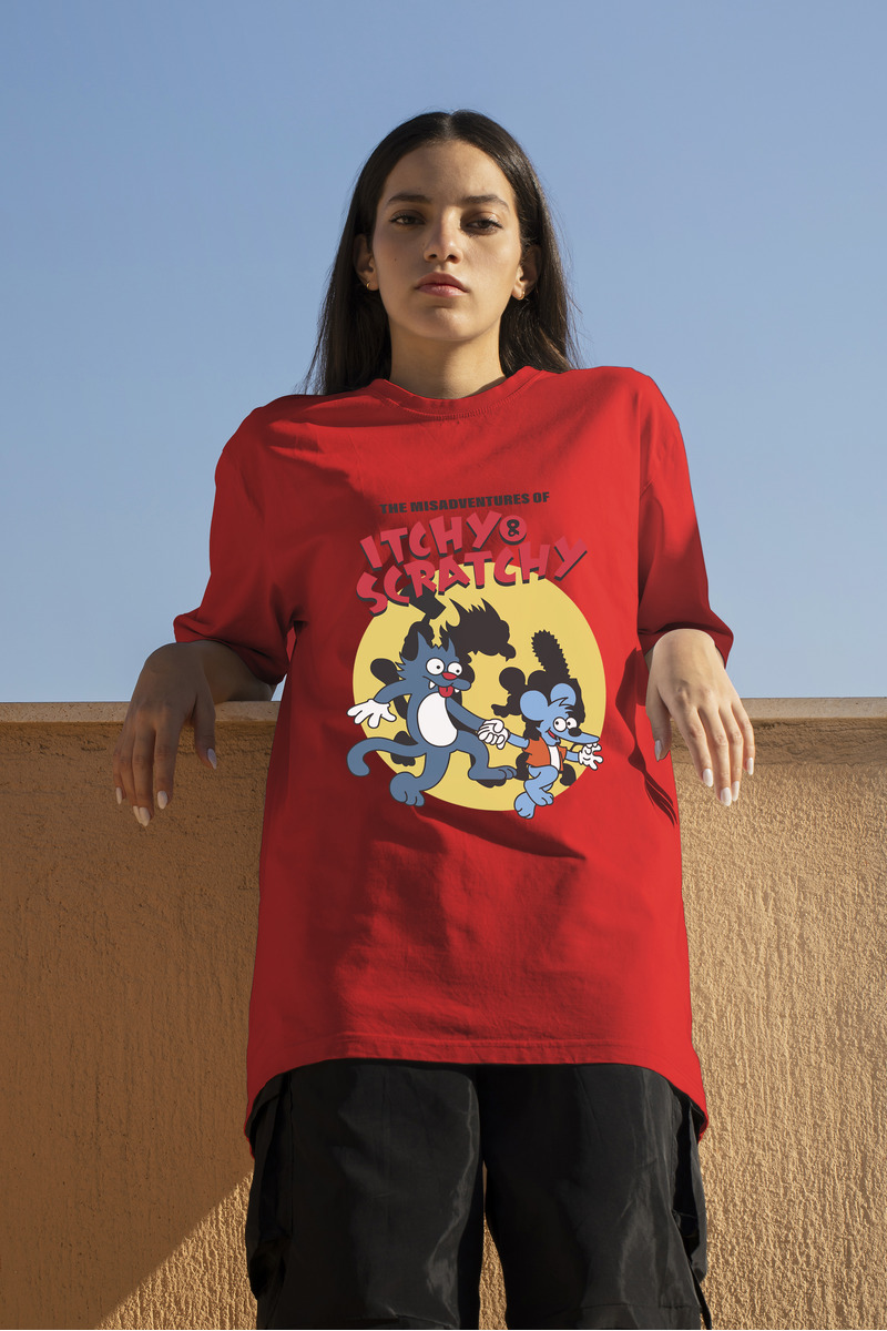 Remera: The Misadventures Of Itchy _ Scratchy Memoestampados - Imagen 11