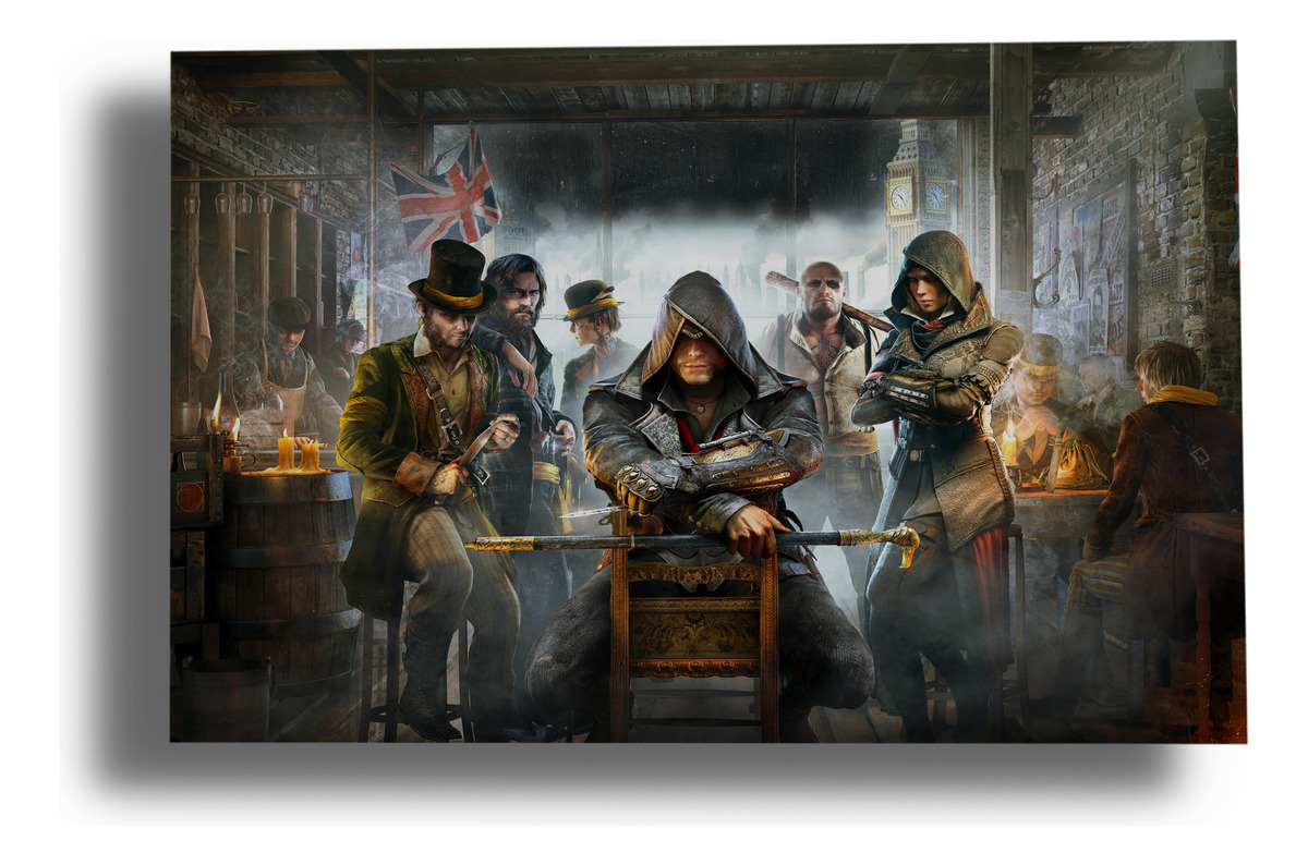 Cuadro 331 Assassin Creed Syndicat 40x53 Mdf Memoestampados