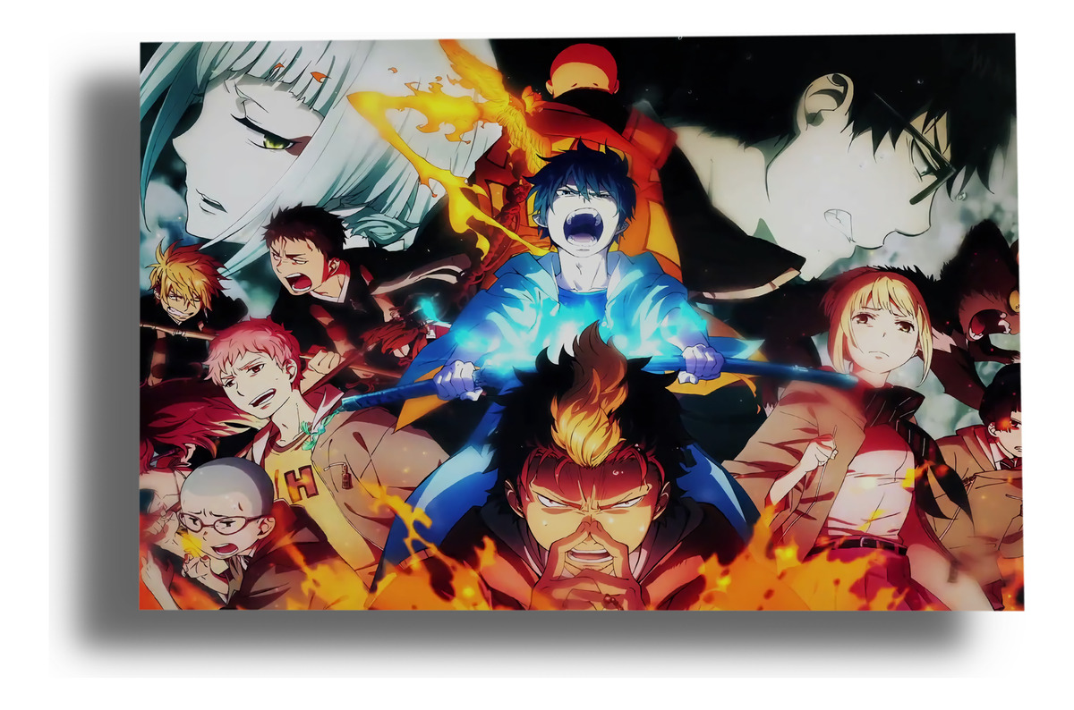 Cuadro 314 Blue Exorcist 70x100 Mdf Memoestampados
