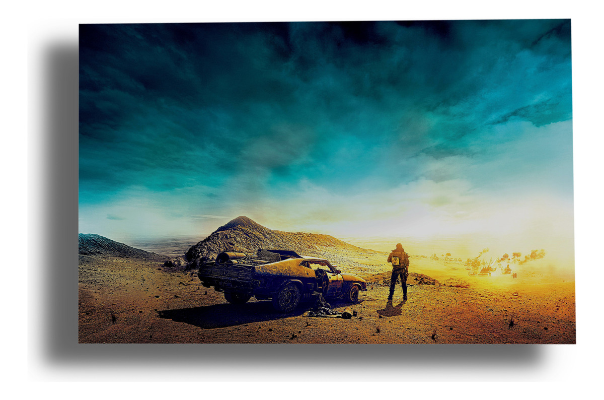 Cuadro Mad Max 30x40 Mdf Memoestampados
