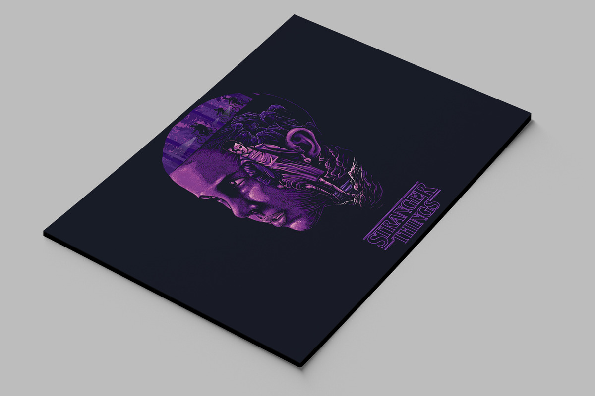 Cuadro Stranger Things 534 70x100 Mdf Memoestampados - Imagen 2