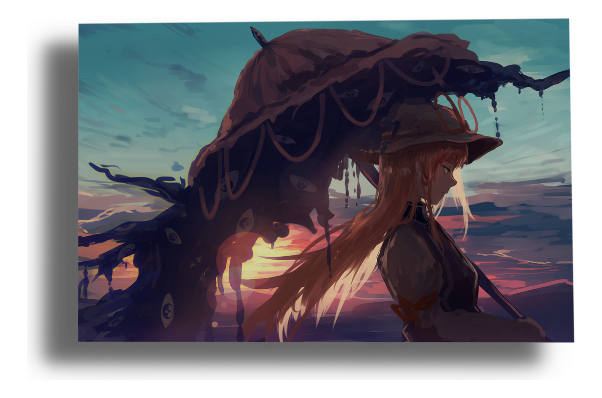 Cuadro 319 Anime Touhou 50x70 Mdf Memoestampados