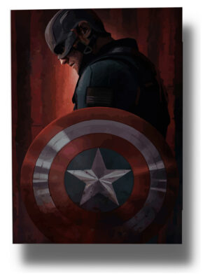 Cuadro Capitan America 502 70x100 Mdf Memoestampados