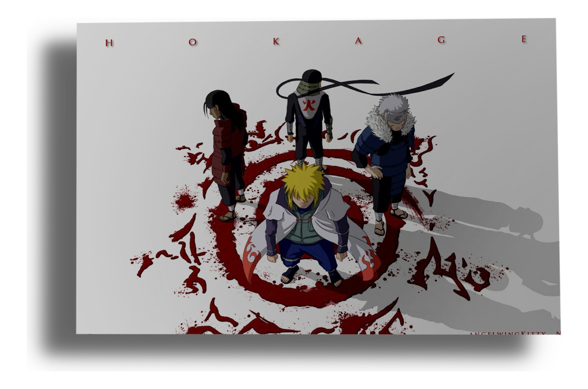 Cuadro Naruto, Shippuuden Hashi 32 50x70 Mdf Memoestampados