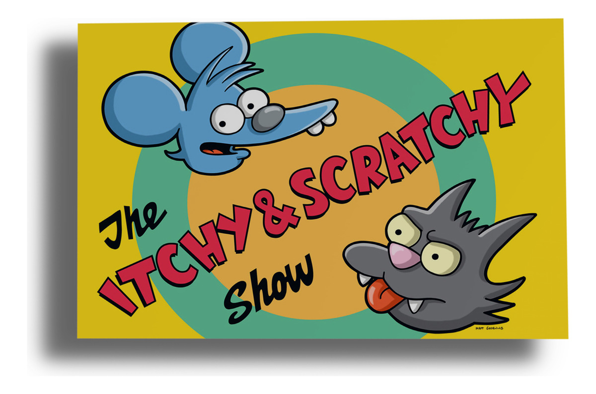 Cuadro Los Simpsons 492 70x100 Mdf Memoestampados
