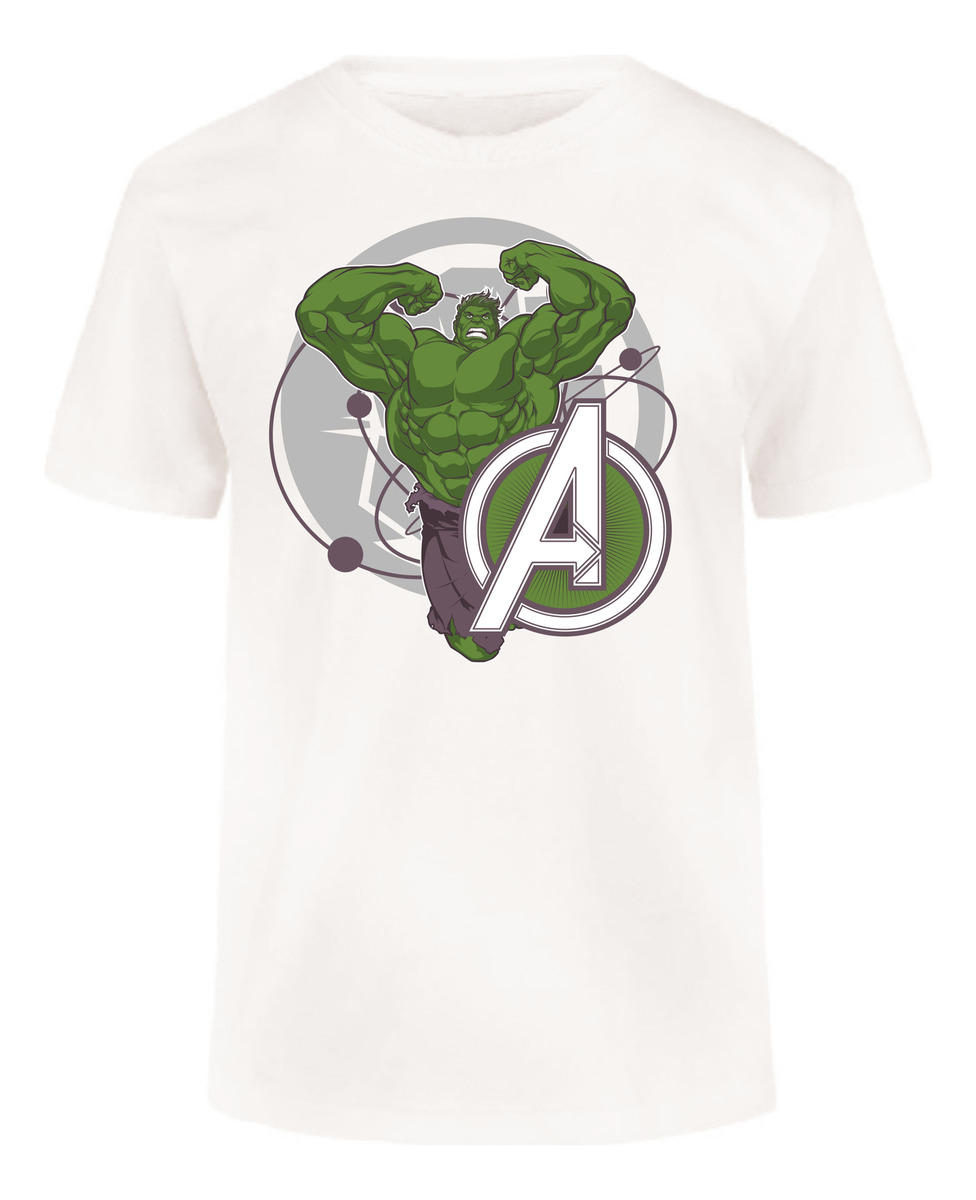 Remera:hulk Marvel Niño Oficial
