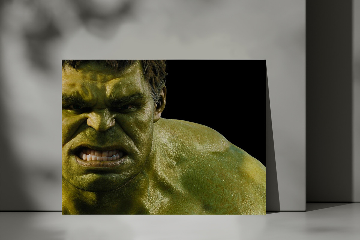 Cuadro 215 Marvel Hulk 50x70 Mdf Memoestampados - Imagen 3