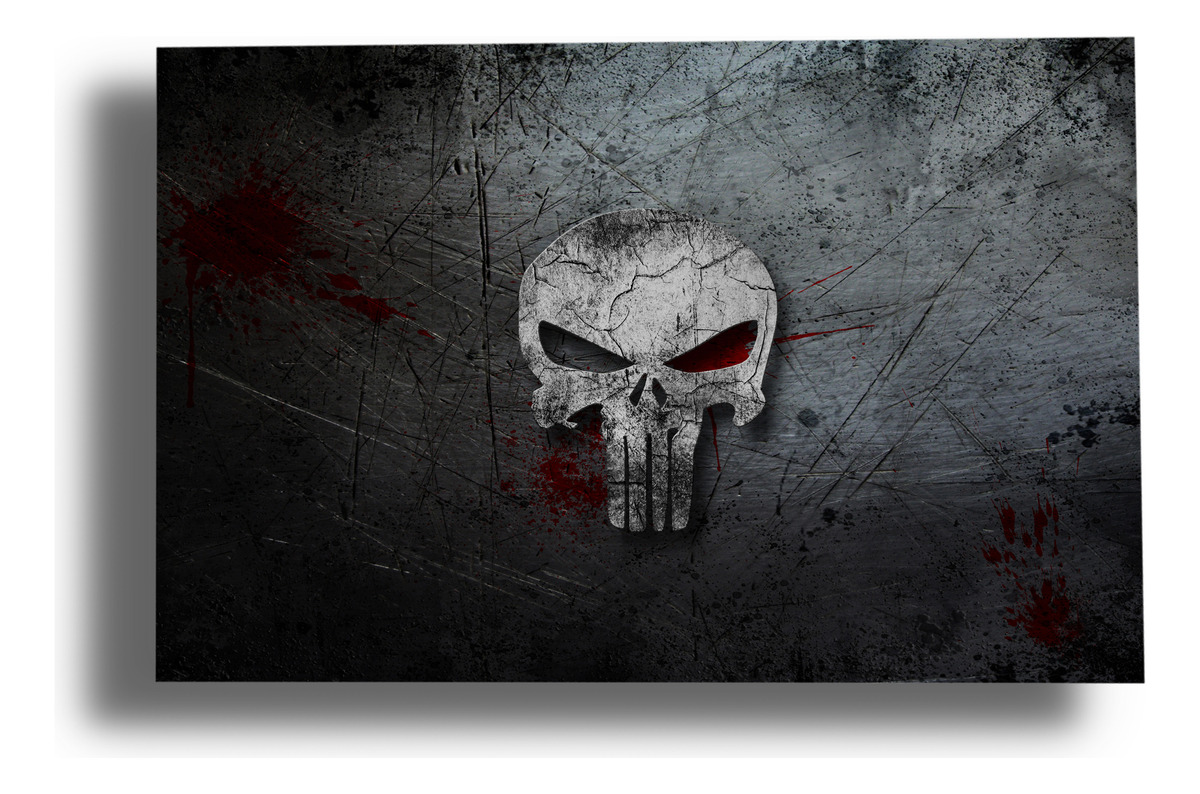Cuadro Punisher Castigador 608 50x70 Mdf Memoestampados