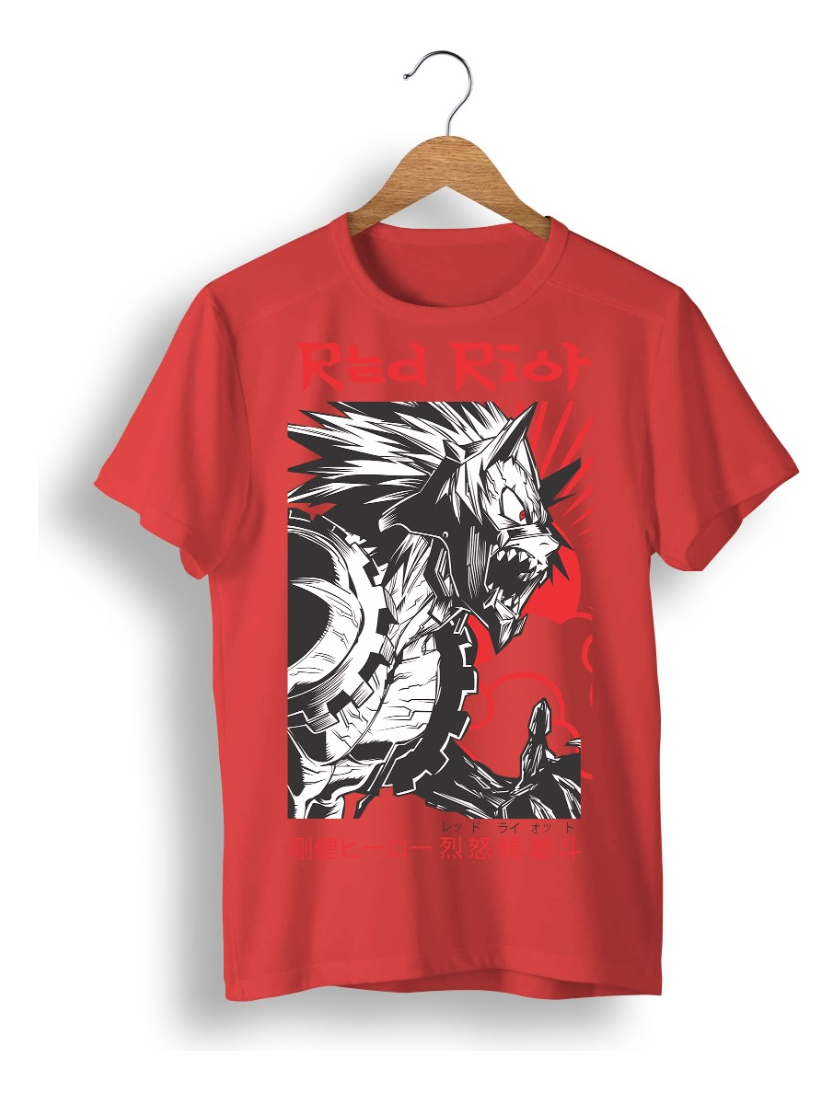 Remera: Red Riot Anime Memoestampados - Imagen 8