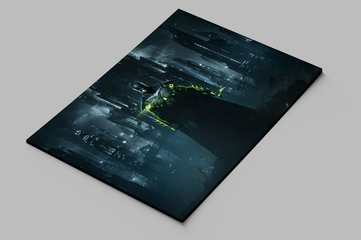 Cuadro Batman 340 30x40 Mdf Memoestampados - Imagen 2