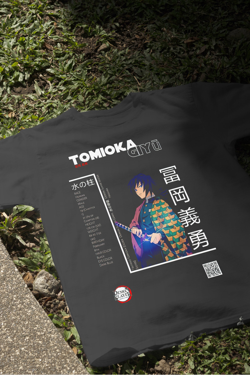 Remera: Giyu Tomioka Memoestampados - Imagen 3