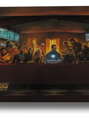 Cuadro Avenger Ultima Cena 69 50x70 Mdf Memoestampados