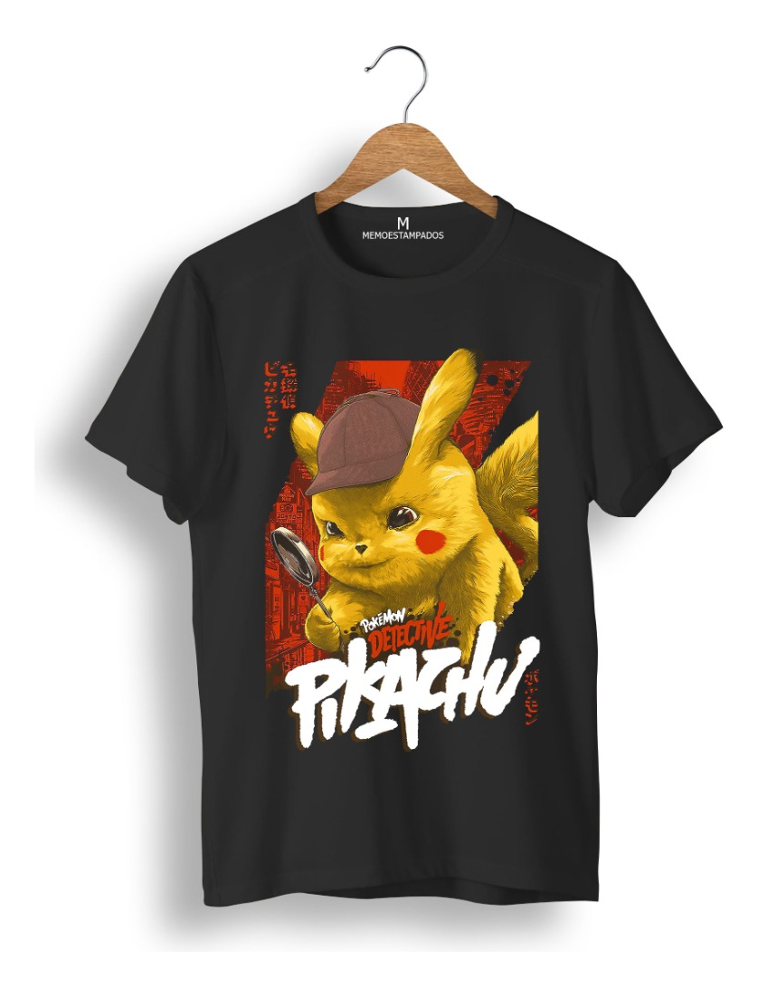 Remera: Pikachu Detective Memoestampados - Imagen 4