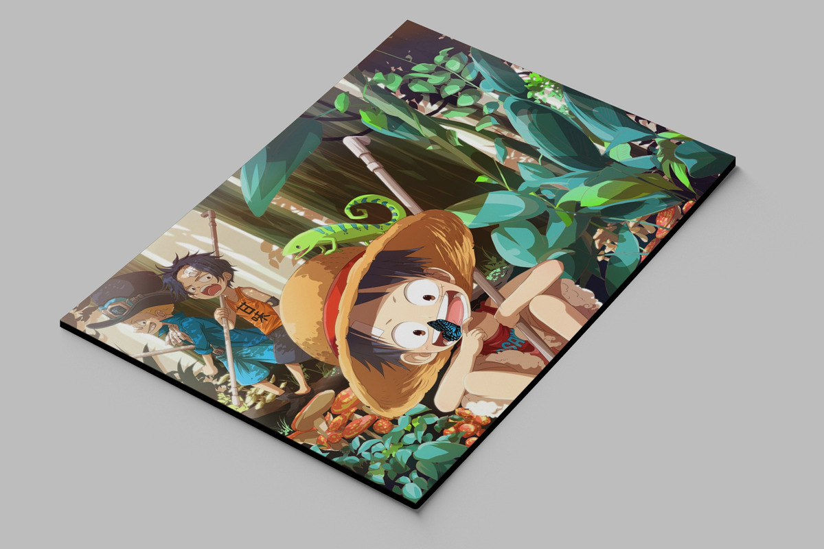 Cuadro 241 One Piece Luffy 30x40 Mdf Memoestampados - Imagen 2