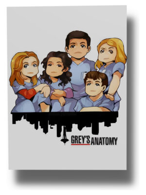 Cuadro Greys Anatomy 504 50x70 Mdf Memoestampados