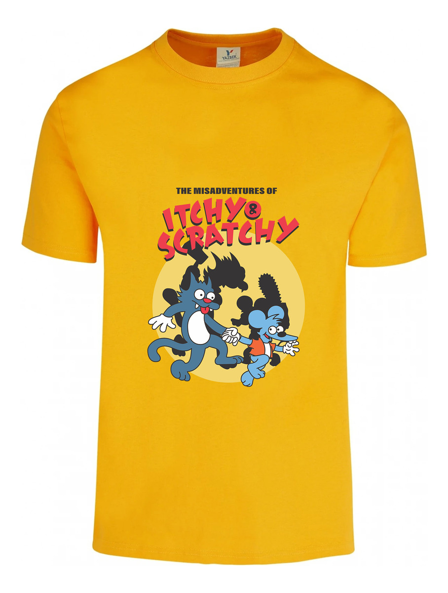Remera: The Misadventures Of Itchy _ Scratchy Memoestampados - Imagen 7