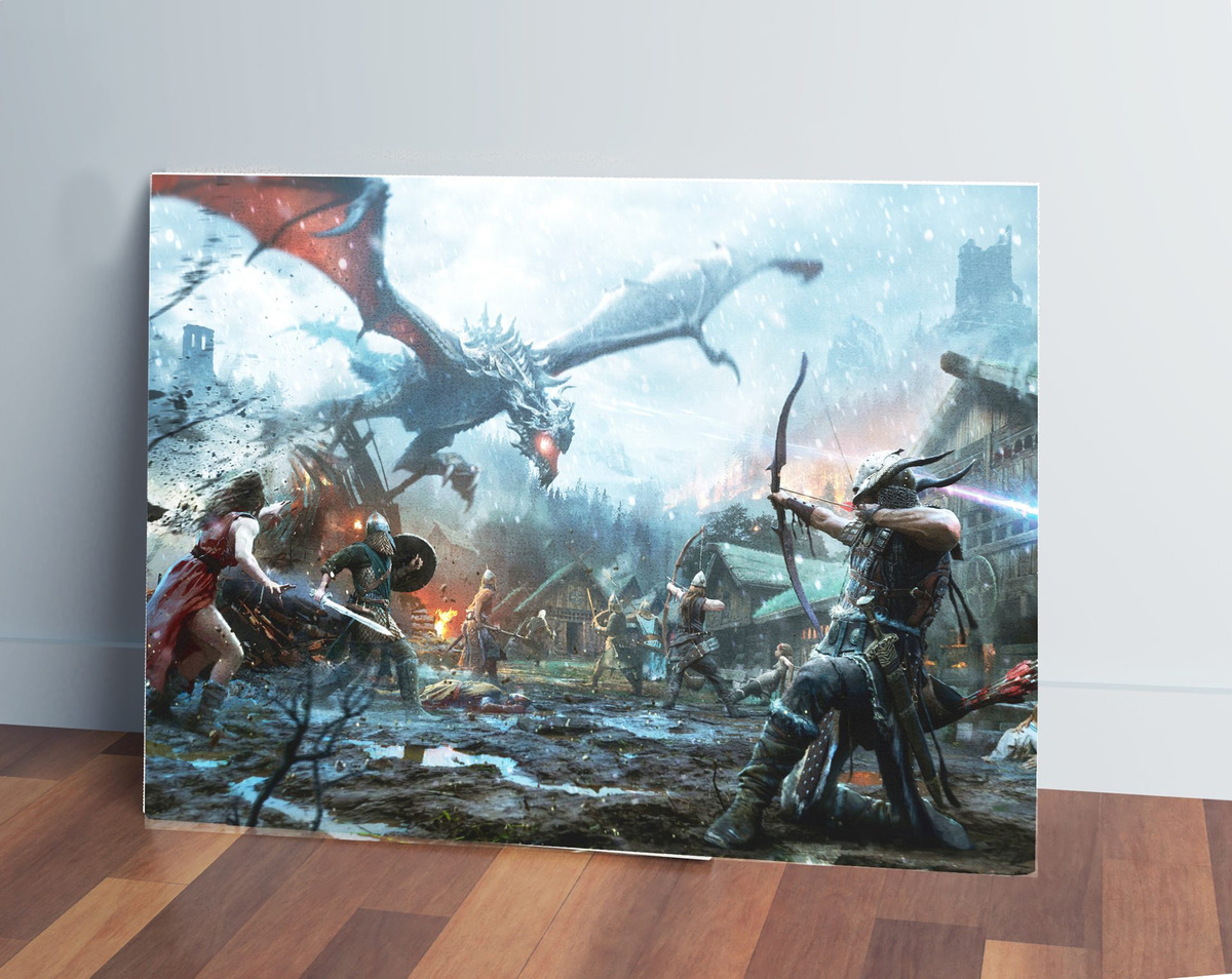 Cuadro The Elder Scrolls Legend 30x40 Mdf Memoestampados