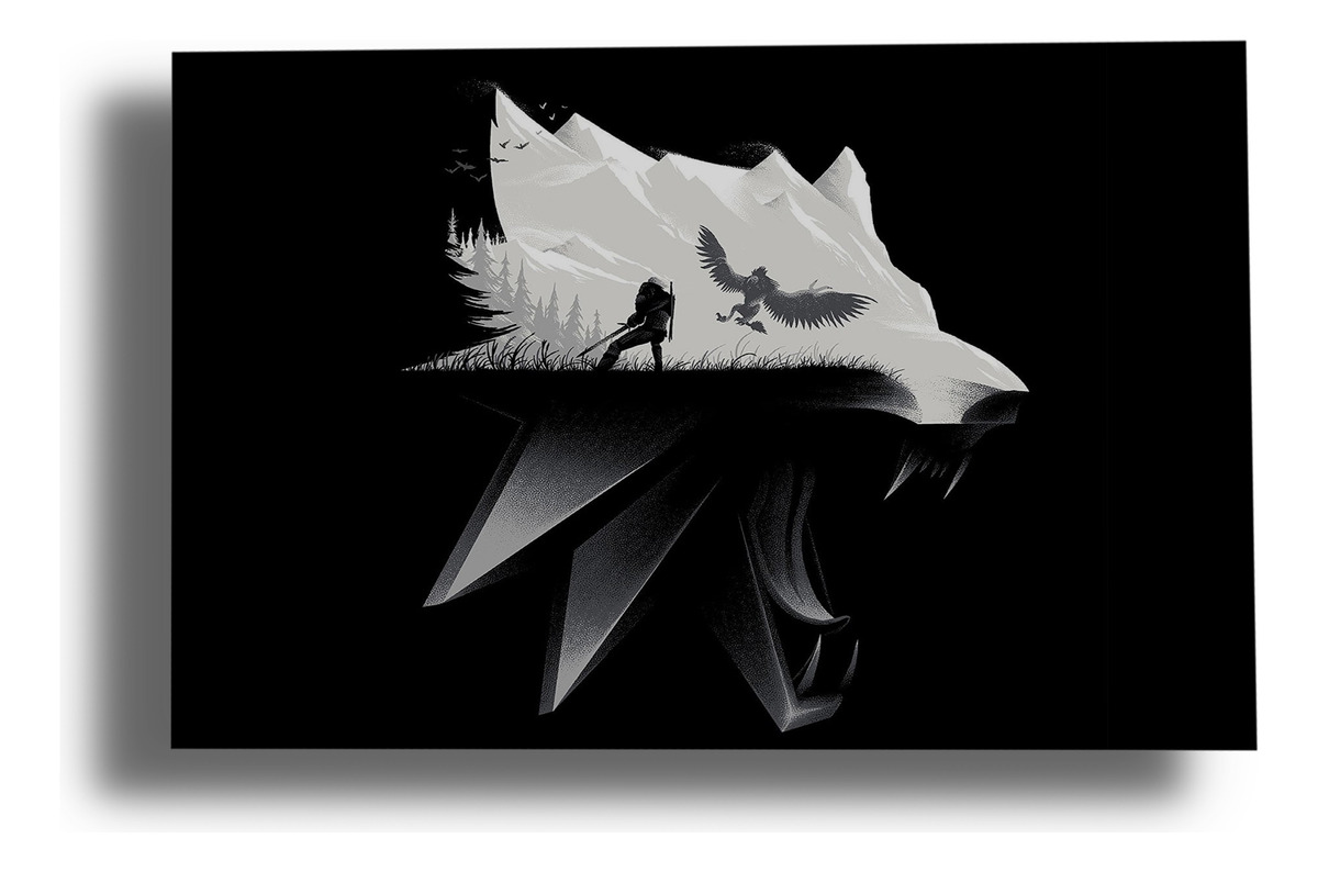Cuadro The Witcher 3 95 70x100 Mdf Memoestampados