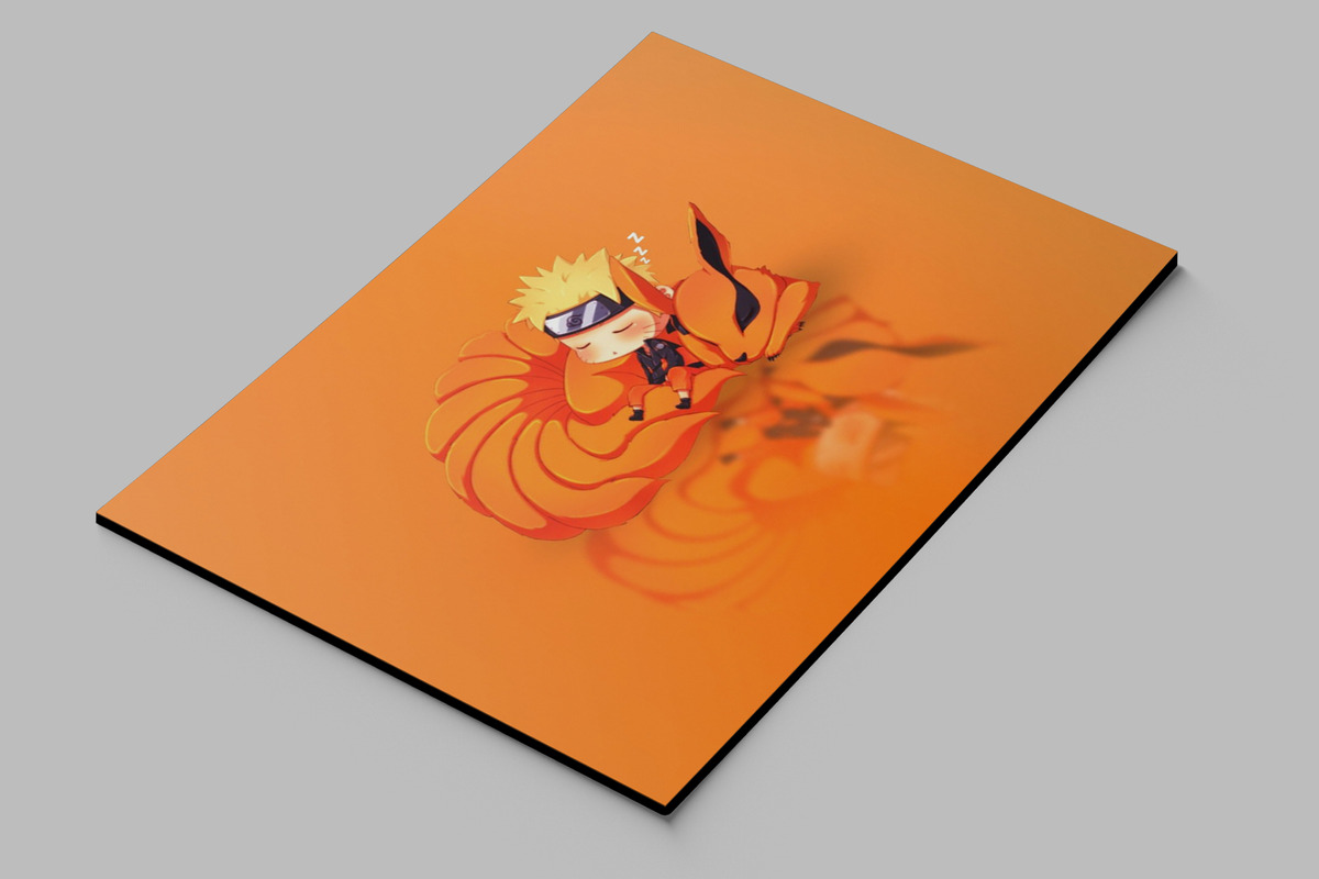 Cuadro Naruto, Anime, Kurama 42 70x100 Mdf Memoestampados - Imagen 2