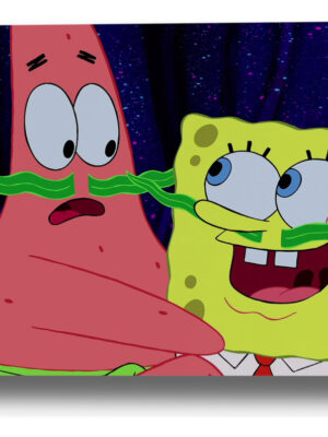 Cuadro Bob Esponja 579 50x70 Mdf Memoestampados