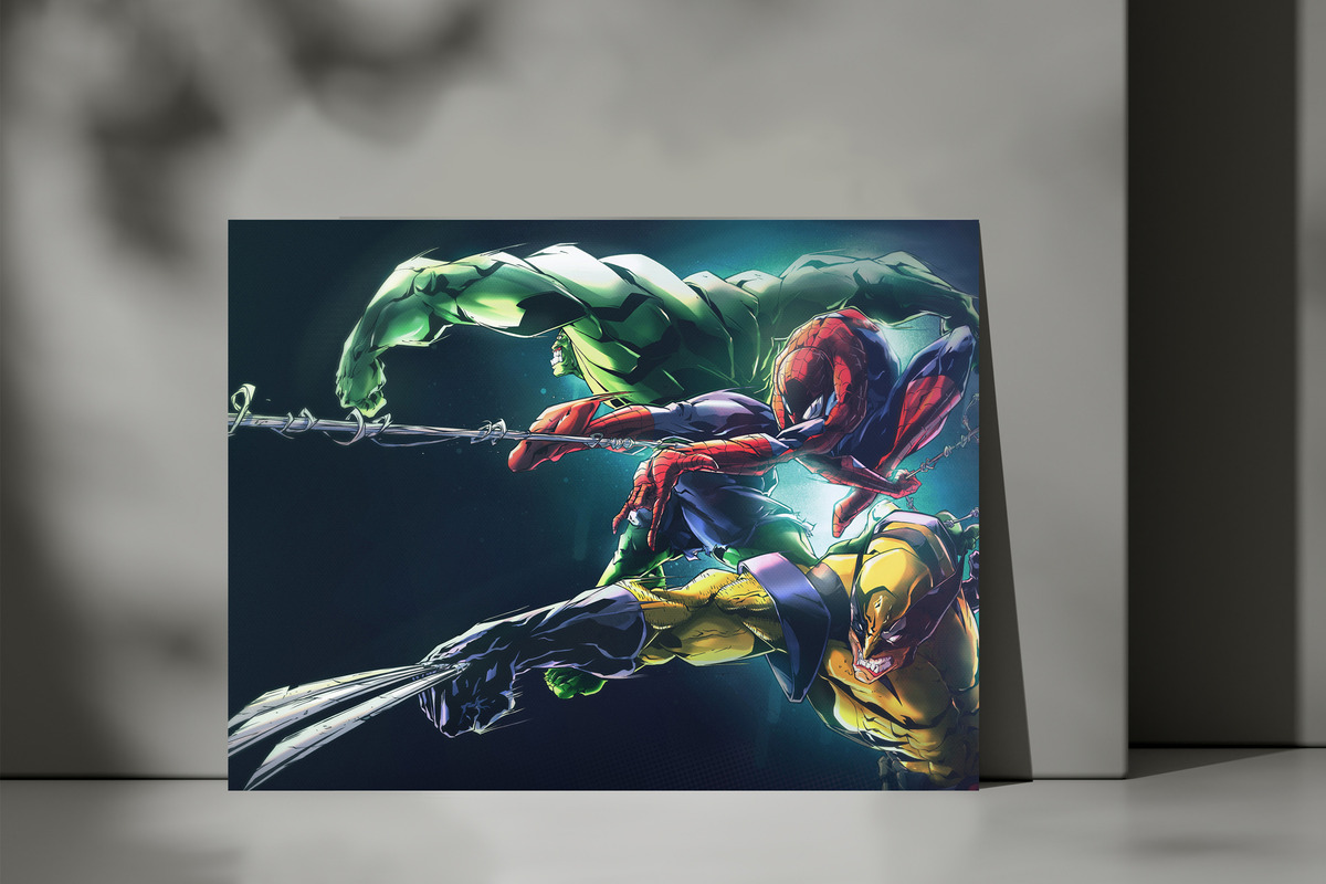 Cuadro Marvel Comics 353 50x70 Mdf Memoestampados - Imagen 3