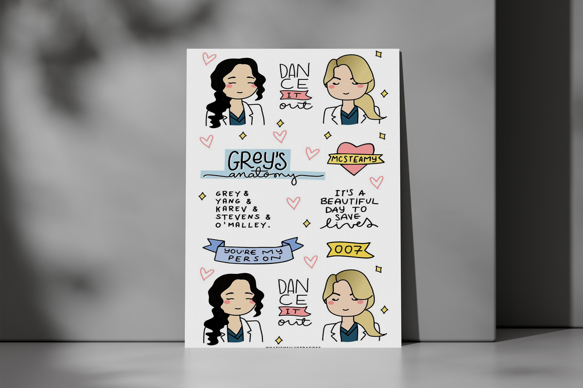 Cuadro Greys Anatomy 518 50x70 Mdf Memoestampados - Imagen 3