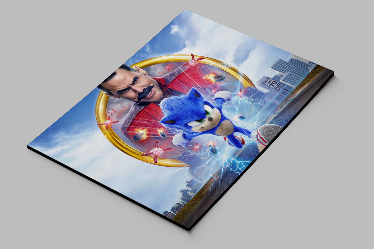 Cuadro Sonic The Hedgehog 170 70x100 Mdf Memoestampados - Imagen 2