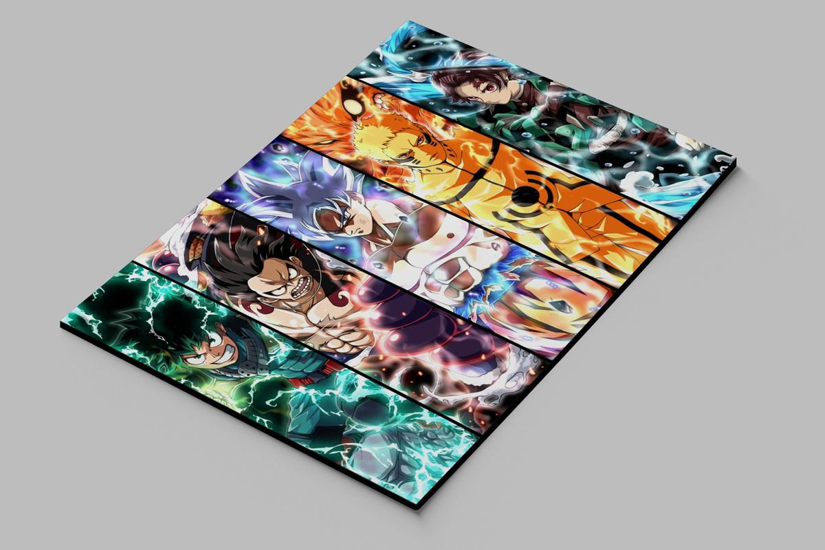 Cuadro Dragon Ball , Crossover 63 40x53 Mdf Memoestampados - Imagen 2