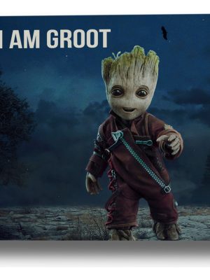 Cuadro Baby Groot Halloween 74 40x53 Mdf Memoestampados