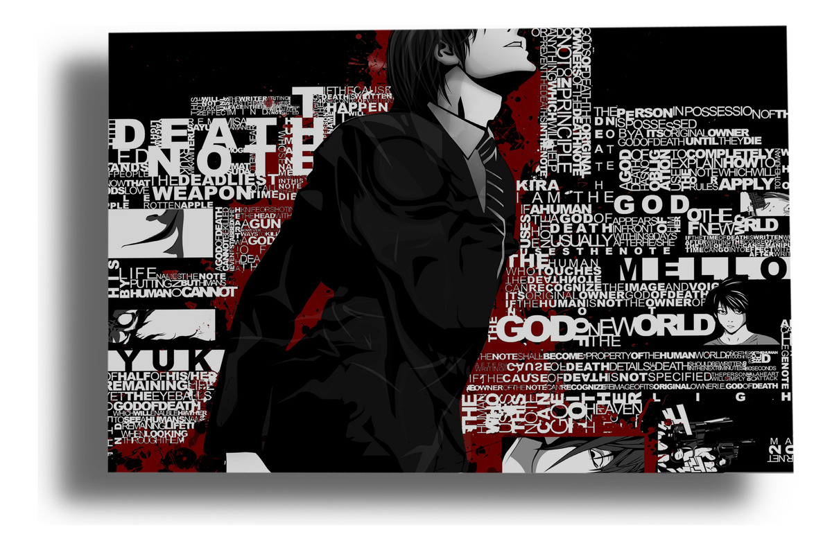 Cuadro 315 Death Note 70x100 Mdf Memoestampados