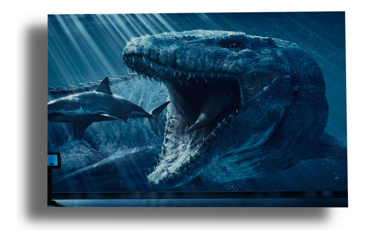 Cuadro 218 Megalodon Jurasic World 70x100 Mdf Memoestampados