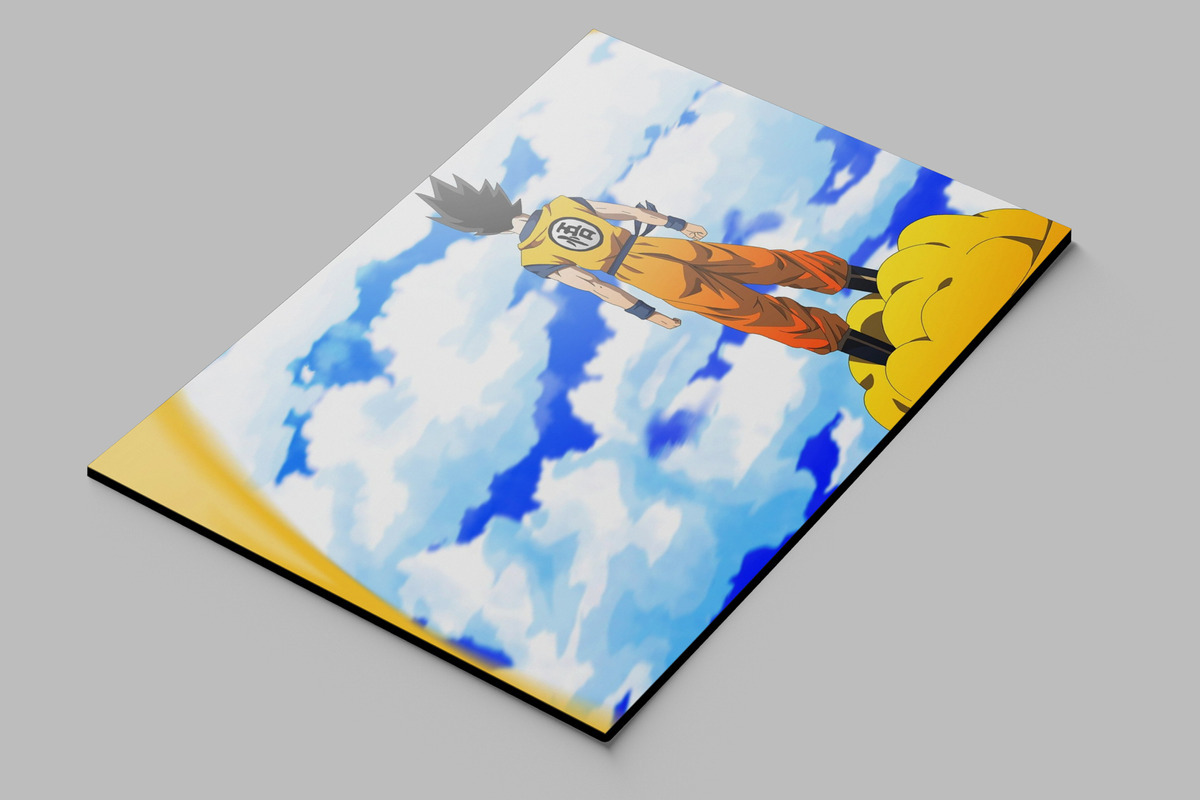 Cuadro Dragon Ball Z Son Goku 132 40x53 Mdf Memoestampados - Imagen 2