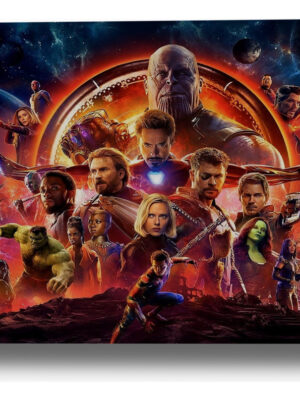 Cuadro 213 Marvel Avengers 30x40 Mdf Memoestampados