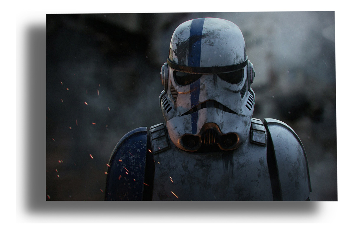 Cuadro 275 Star Wars Clowntrooper 30x40 Mdf Memoestampados