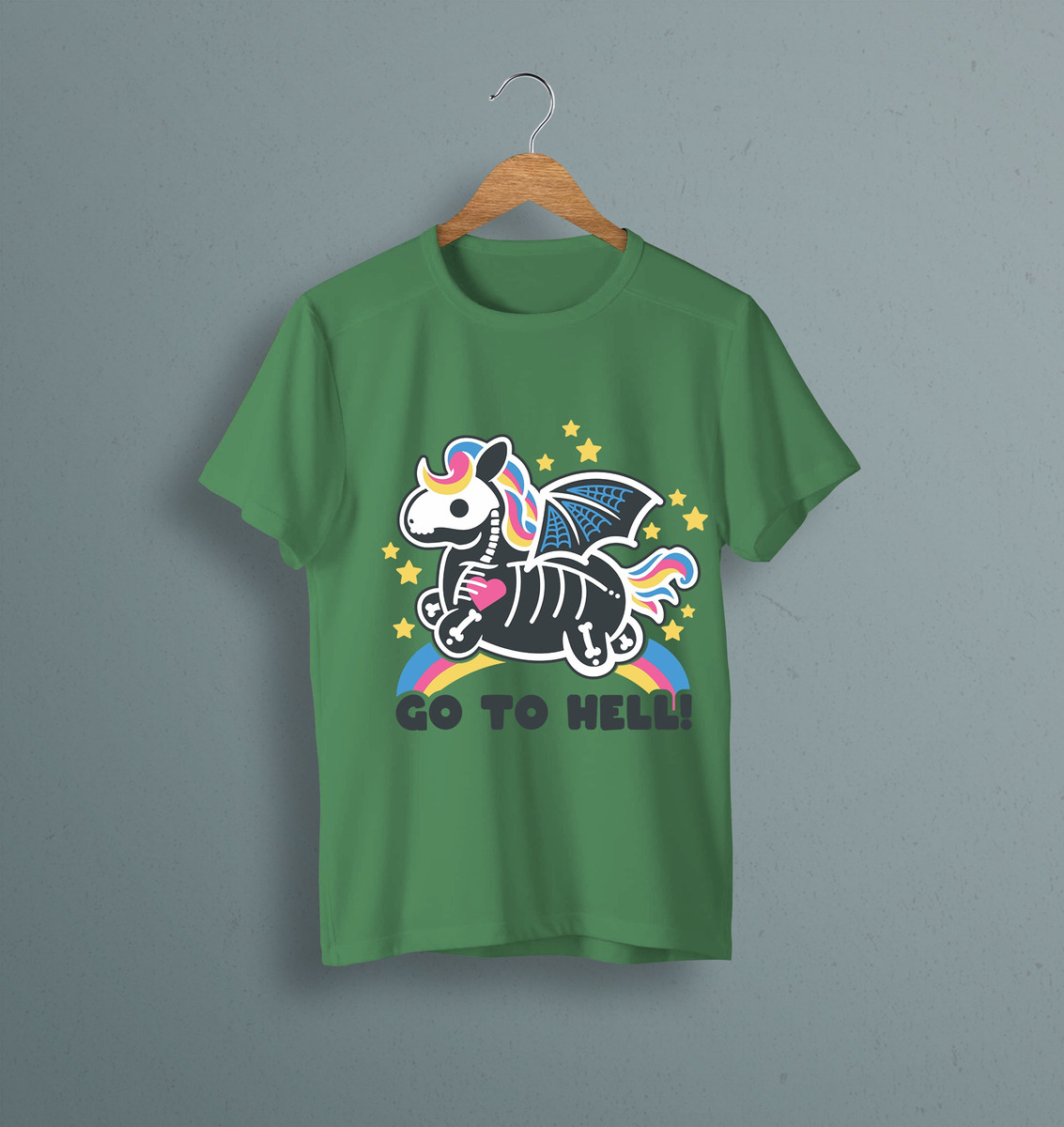 Remera: Go To Hell Kawai Memoestampados - Imagen 14
