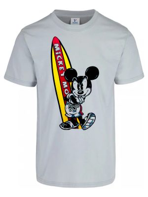 Remera: Mickey Surf Memoestampados