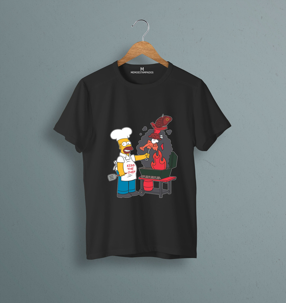 Remera: Kiss The Chef Homero Memoestampados - Imagen 3