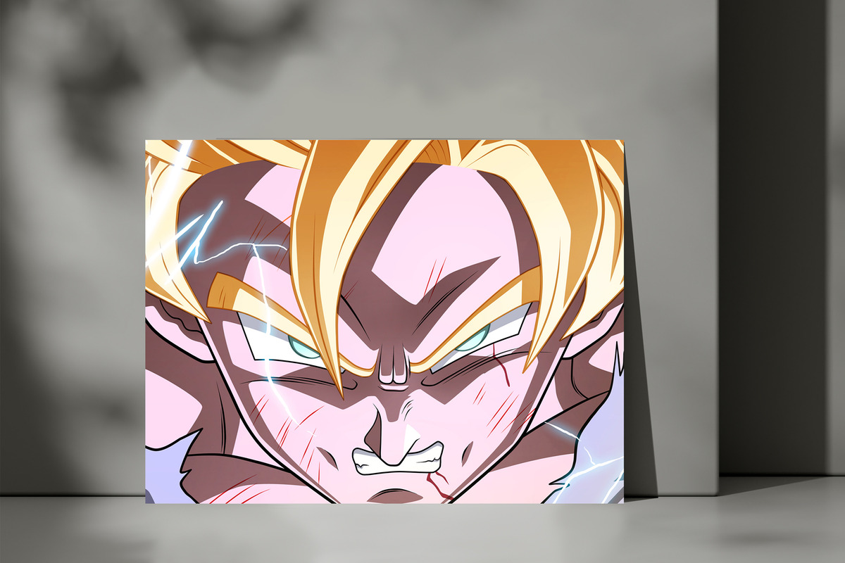 Cuadro Dragon Ball Super Go 360 40x53 Mdf Memoestampados - Imagen 3