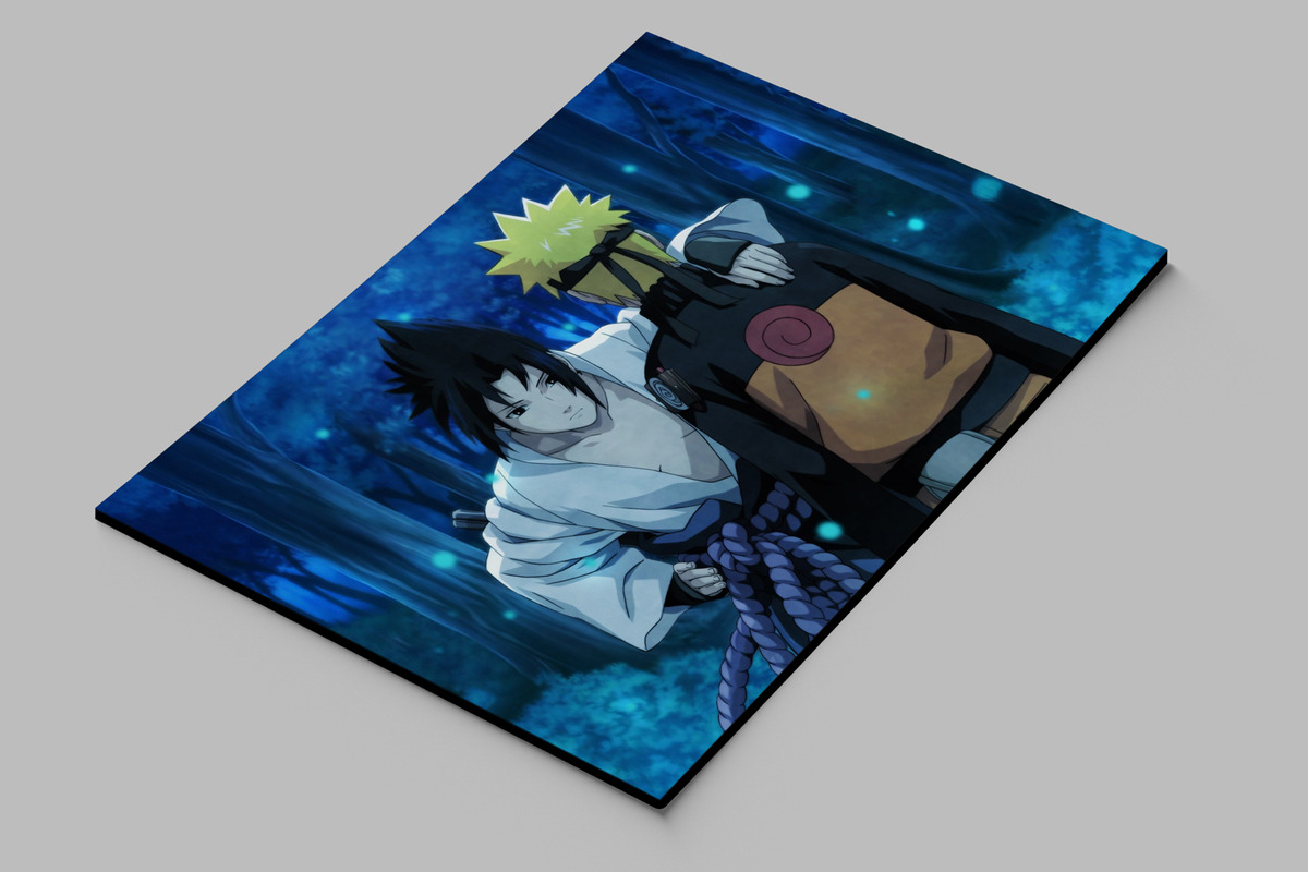 Cuadro Uchiha Sasuke Naruto 53 30x40 Mdf Memoestampados - Imagen 2