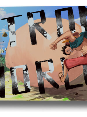 Cuadro 226 One Piece Strong World 40x53 Mdf Memoestampados