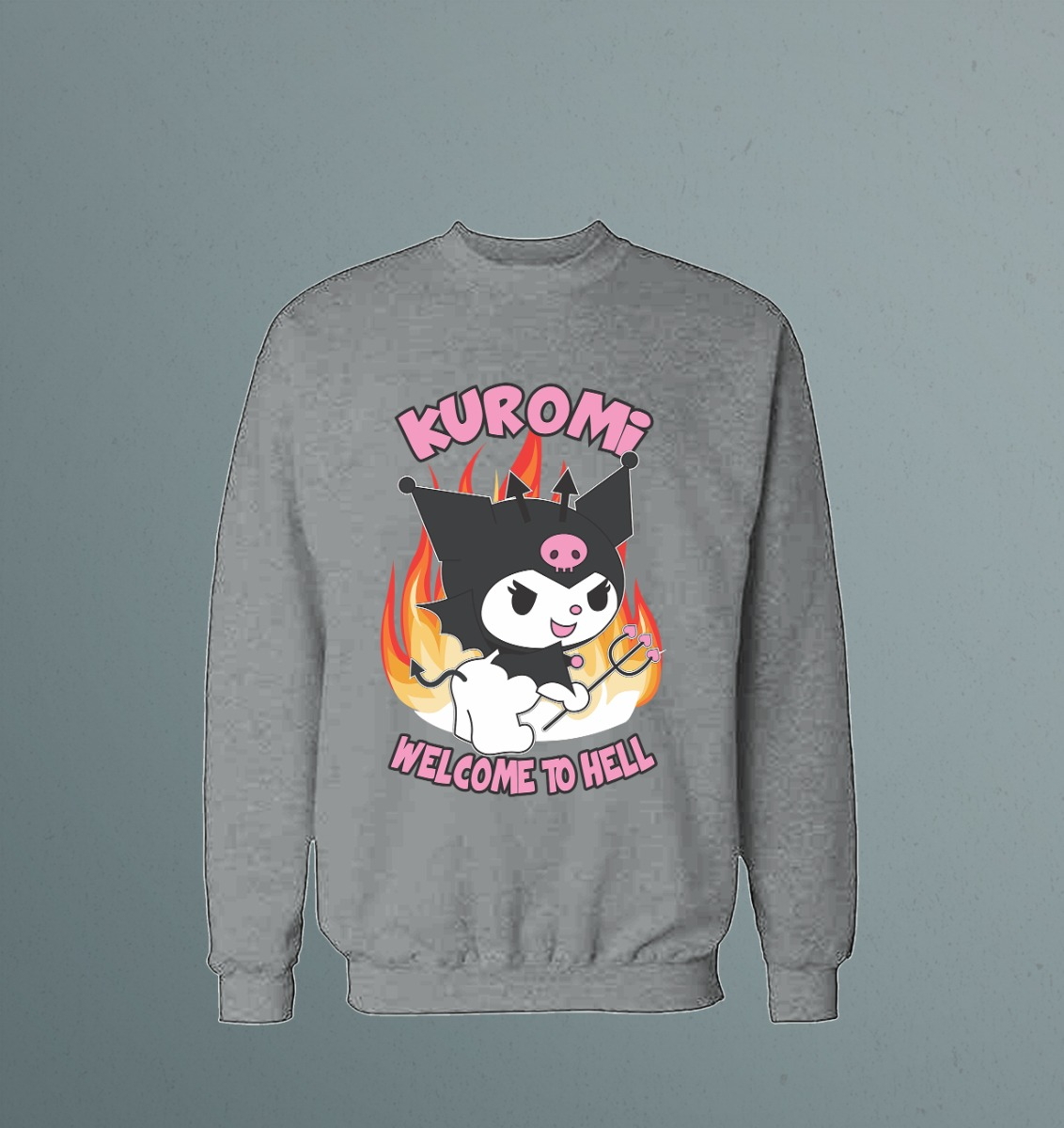 Buzo Kuromi Welcome To Hell Memoestampados - Imagen 6