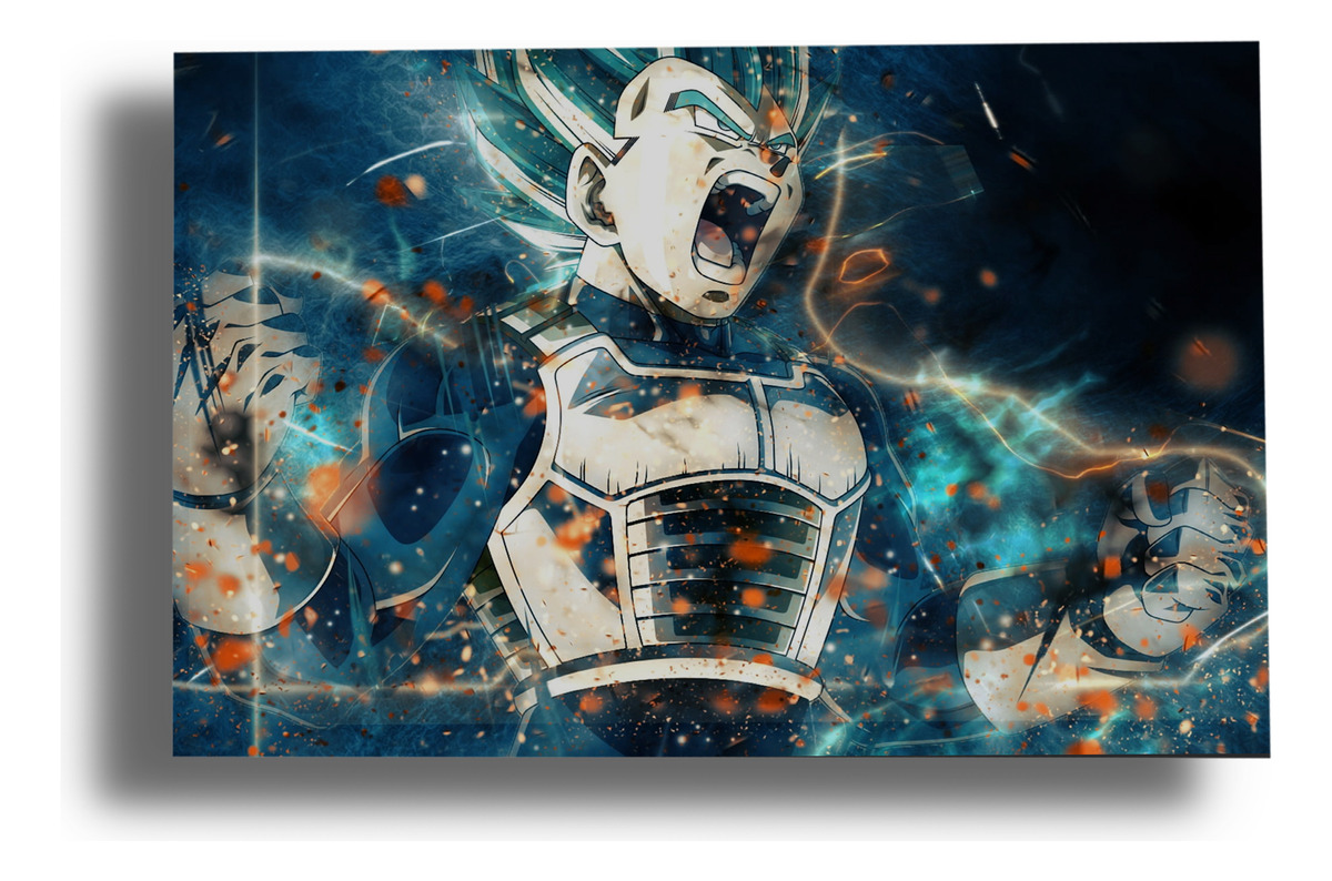 Cuadro Dragon Ball Z Vegeta 128 40x53 Mdf Memoestampados