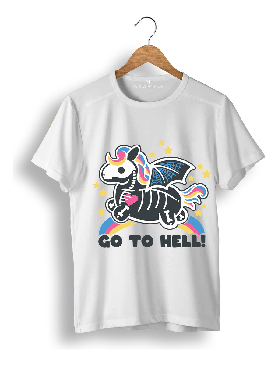Remera: Go To Hell Kawai Memoestampados - Imagen 22