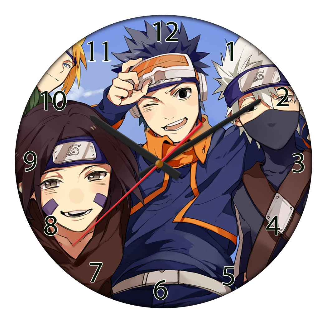 Reloj En Mdf De 3mm 40 Cm Diametro Naruto 07